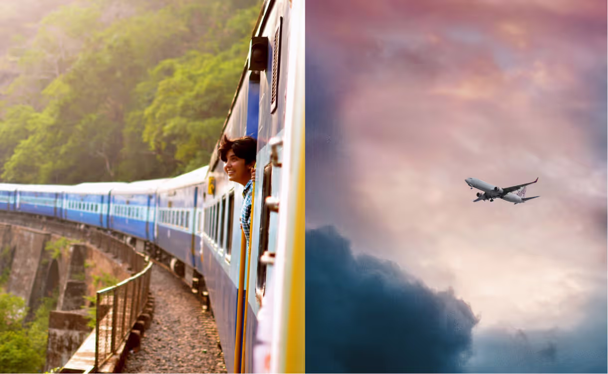 Train vs. Plane